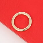 Keychain Ring Factory - 28mm Gold Alloy Spring Multi-Function Round