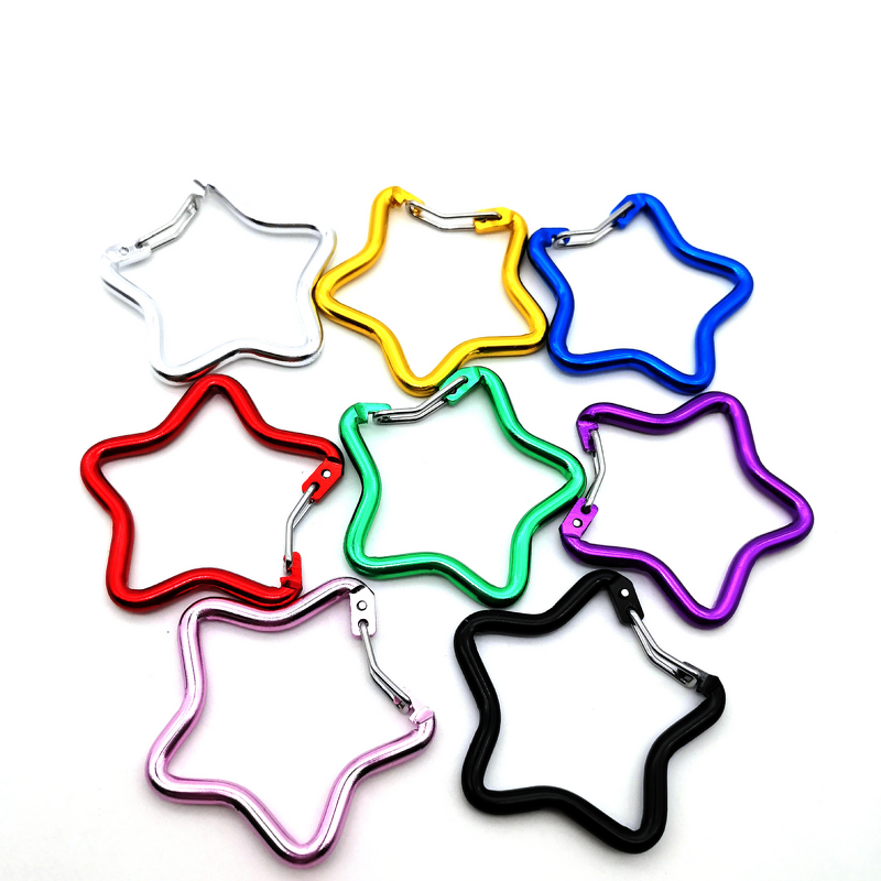 Carabiner Clip Factory - Multi-Color Lightweight Star Spring Gate