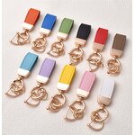 Keychain Factory - High-end Leather Ring Colorful Metal Car Keyring