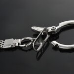 Buckle Factory - 21.8x63.5mm Metal Round with Belt Key Ring