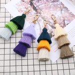 Keychain Factory - Bohemian Handmade 3 Layer Cotton Tassel Bag Charm