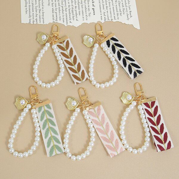 Bag Charms Factory - Vintage Alloy Shell Pearls Hanging Chain