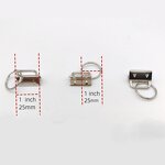 Key Fob Hardware Factory - 25mm Wristlet Clamp Split Ring DIY