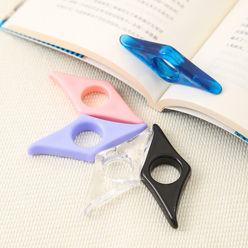 Book Holder Factory - Portable Acrylic Thumb Finger Ring Reading Aid
