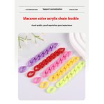 Acrylic Chain Buckle Factory - Macaron-Colored Opening Ring DIY
