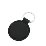 Keychain Factory - Custom Logo PU Leather Round Car Keychain