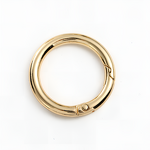 Keychain Ring Factory - 28mm Gold Alloy Spring Multi-Function Round