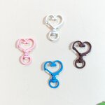Keychain Factory - Explosive Color Spray Paint Zinc Alloy Peach Heart