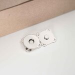 Magnetic Snaps Factory - Sew on Flower Shape Bag Clasp Fastener