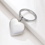 Keychain Factory - Customized Metal Laser-engraved Heart-shaped