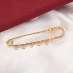 Safety Pins Factory - Gold Silver Rhinestone Large Brooch Clasps