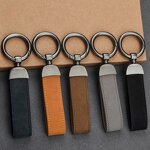 Key Chain Factory - Custom Logo Solid Color Leather Car Key Holder