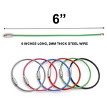 Keychain Factory - Stainless Wire Cable Screw Lock Circle Rope DIY