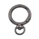 Key Ring Factory - Zinc Alloy Spring Multi-functional Open Circle