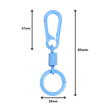 Keychain Factory - Colorful Zinc Alloy Swivel Clasp with Round Ring