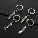 Buckle Factory - 21.8x63.5mm Metal Round with Belt Key Ring