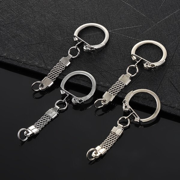 Buckle Factory - 21.8x63.5mm Metal Round with Belt Key Ring