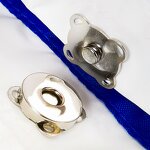 Magnetic Snaps Factory - Sew on Flower Shape Bag Clasp Fastener