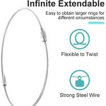 Keychain Factory - Colorful Screw Locking Stainless Steel Wire Rope