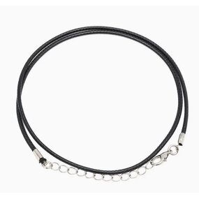 Necklace Factory - 2mm Korean Wax Cord Leather with Lobster Clasp