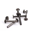 Chicago Screws Factory - Gun Metal Black Binding Posts Rivets