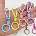 Keychain Factory - Colorful Zinc Alloy Swivel Clasp with Round Ring