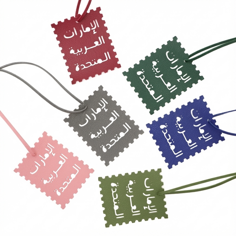 Bag Charm Factory - UAE Souvenir Arabic Text Hollow Out Leather