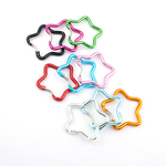 Carabiner Keychain Factory - Colorful Star-Shaped Aluminum Alloy