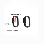 Carabiner Factory - Gold Silver Black Plated Quick Link Screw Lock