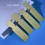 Metal Bookmark Factory - Art Hollow Famous Oil Painting Brass Marker