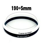 Silicone Bracelet Factory - Trendy Religious God Is First Wristband