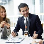 Lanyard Factory - Universal Adjustable Polyester with PU Leather Patch