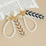 Bag Charms Factory - Vintage Alloy Shell Pearls Hanging Chain