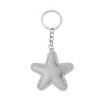 Keychain Factory - New Leather Stuffed Star 5-Point Keychain