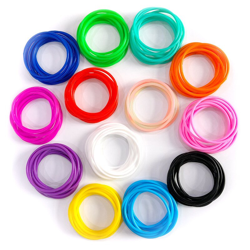 Silicone Bracelets Factory - Jelly Rainbow Rubber Gummy Wristbands