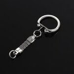 Buckle Factory - 21.8x63.5mm Metal Round with Belt Key Ring