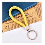 Key Chain Factory - Leather Rope with Woven Metal Pendant DIY