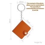 Keychain Factory - Couple Creative Folding Photo Mini Leather Album