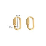 Carabiner Factory - Gold Silver Black Plated Quick Link Screw Lock