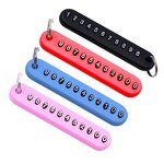 Keychain Factory - DIY Anti-lost Phone Number Plate Silicone Tag