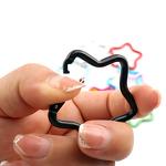 Carabiner Keychain Factory - Colorful Star-Shaped Aluminum Alloy