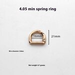D Ring Factory - Spring Hook Zinc Alloy Bag Hanger 16mm-32mm