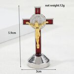 Cross Ornament Factory - Alloy Gold-Plating 3D Letterpress JESUS