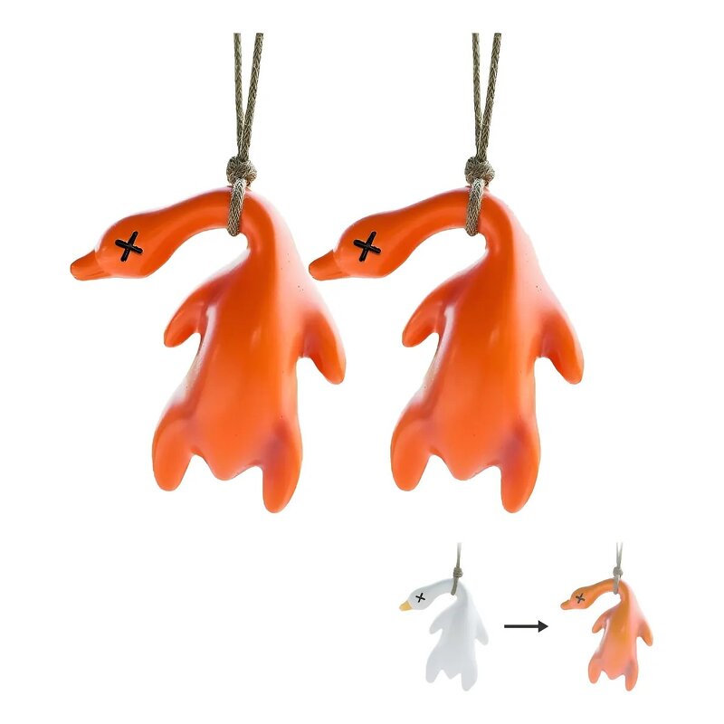 Car Pendant Factory - Creative UV Photochromic Roast Duck Ornament