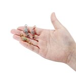 Magnetic Clasps Factory - Paved Rhinestone Heart Copper with Lobster