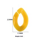 Acrylic Chain Buckle Factory - Macaron-Colored Opening Ring DIY