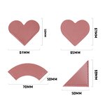 Bookmark Factory - Custom Logo PU Leather Page Corner Heart Marker