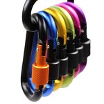 Carabiner Factory - Aluminum Alloy Heavy Duty D-Shape -20kg Capacity