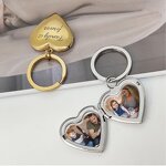 Keychain Factory - Customized Metal Laser-engraved Heart-shaped