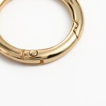 Keychain Ring Factory - 28mm Gold Alloy Spring Multi-Function Round
